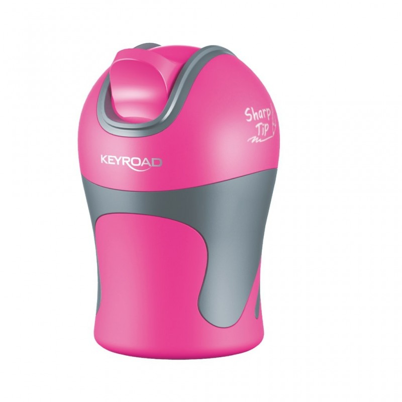 Ascutitoare dubla Keyroad KR971584, 2 orificii, plastic, cu rezervor, pentru creioane grafit, diverse culori intense [2]