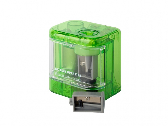 Ascutitoare electrica de precizie pentru creioane normale de 6-8 mm, pe baza de baterii tip AA [1]