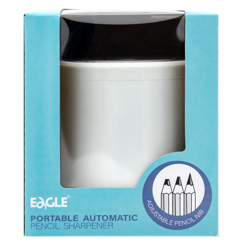 Ascutitoare electrica Eagle TY48USB, alimentare USB / 2 baterii AA neincluse, 1 orificiu, 6-8mm, plastic, alb [4]
