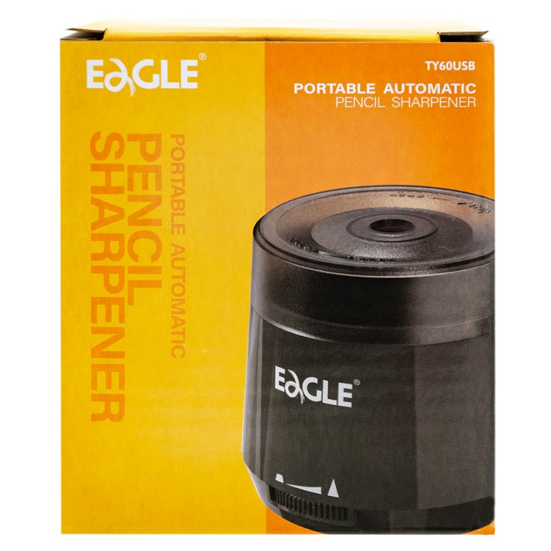 Ascutitoare electrica Eagle TY60USB, alimentare USB / 2 baterii AA neincluse, 1 orificiu, 8mm, plastic, negru [2]