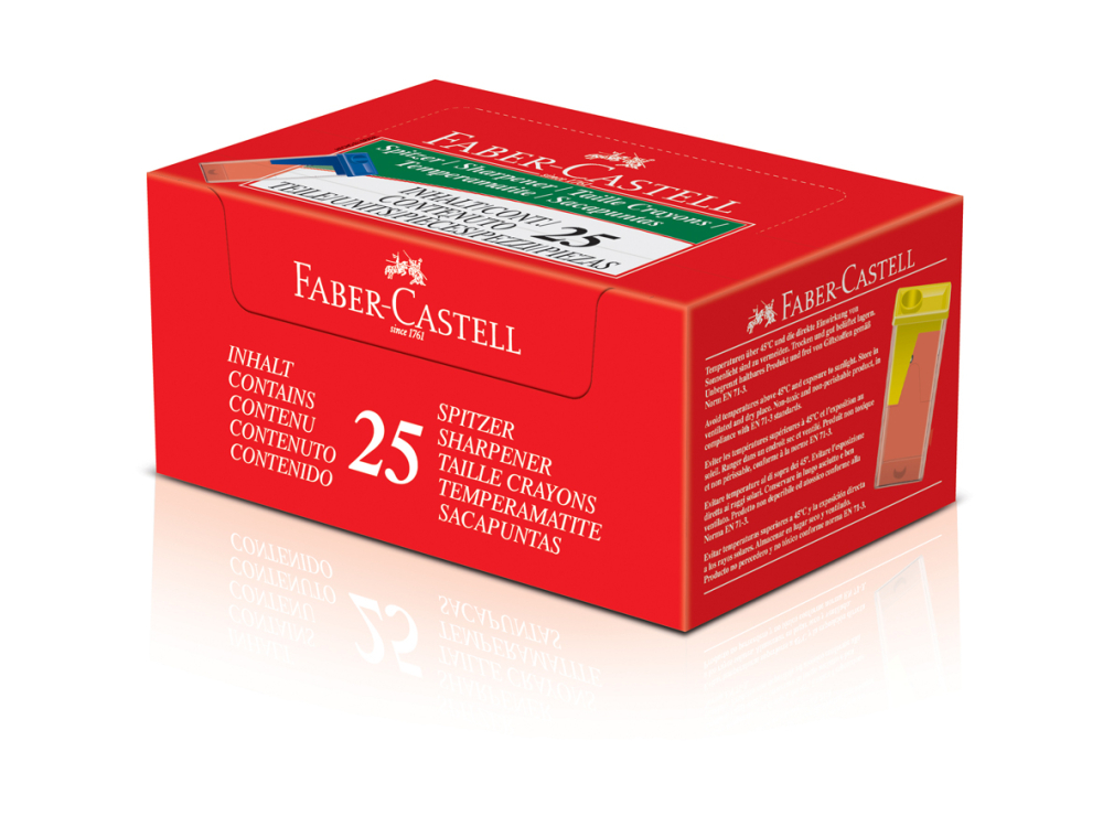 Ascutitoare plastic cu container culori standard faber-castell [2]