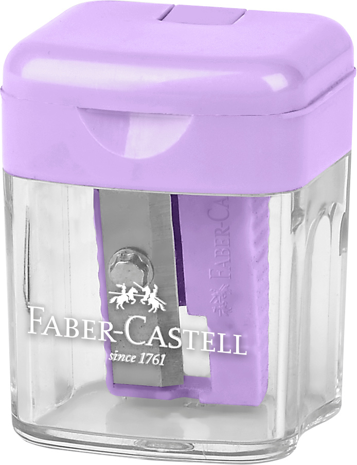 Ascutitoare plastic simpla cu container pastel faber-castell [2]