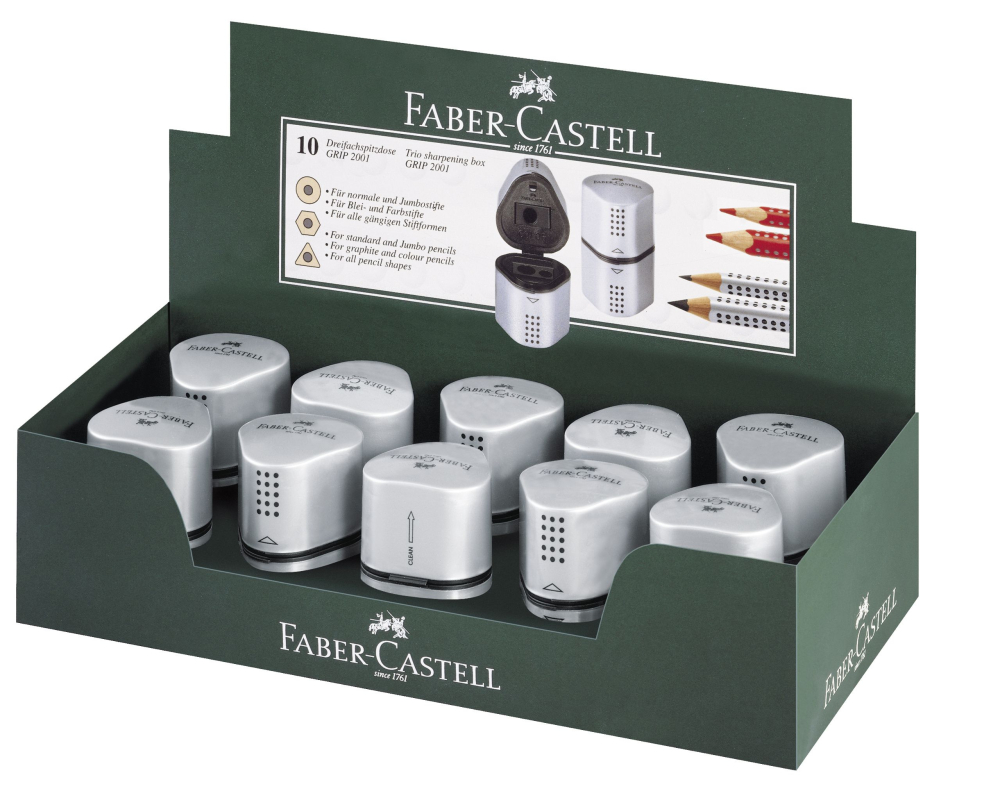 Ascutitoare tripla grip 2001 gri faber-castell. [3]