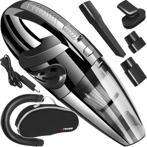 Aspirator Portabil 90W, Fara Sac si Fara Fir, pentru Masina si Casa, cu Accesorii [1]