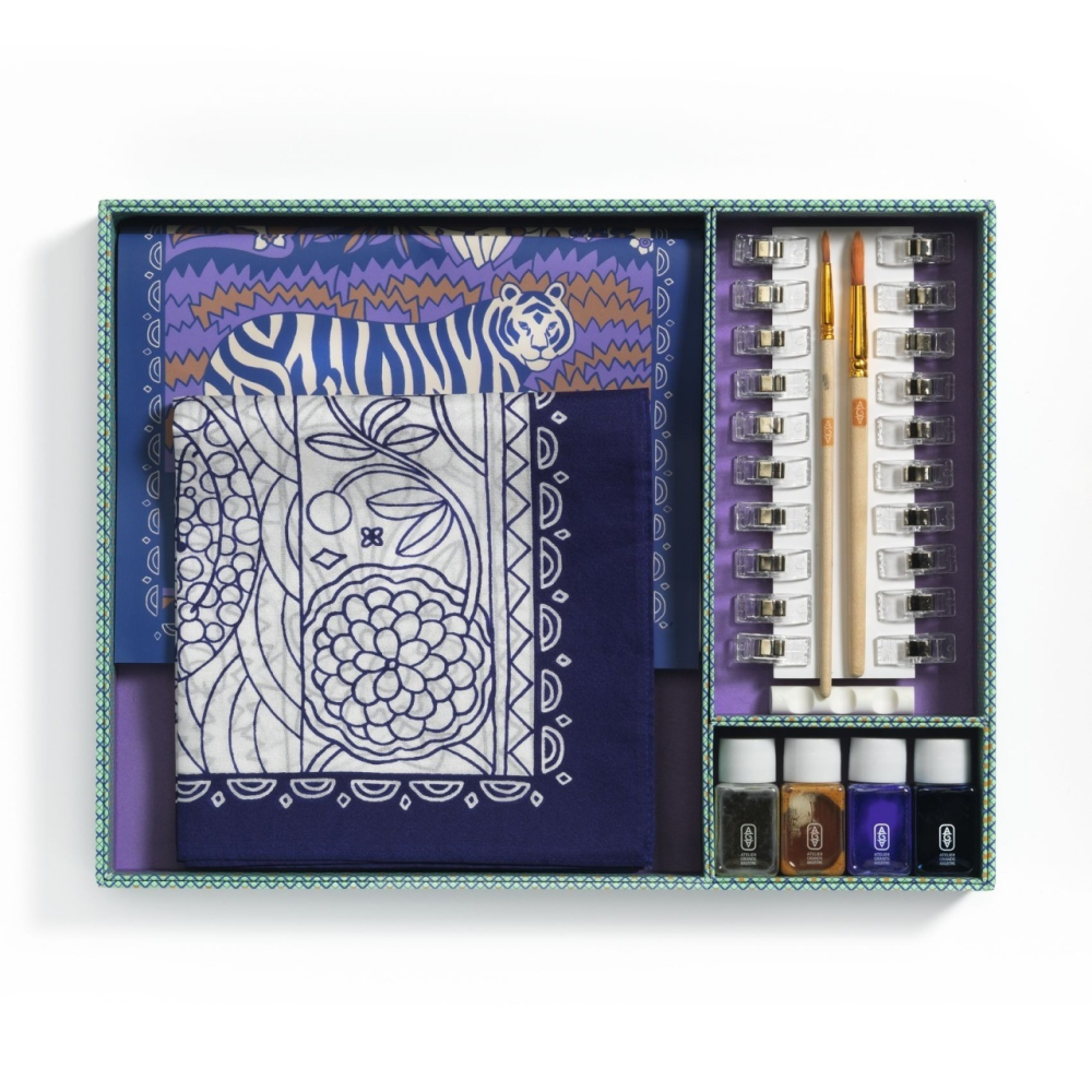 Atelier creativ 10 pentru adulti Pictura pe matase, Djeco Adult, Baiat, Fata, varsta +9 ani [2]