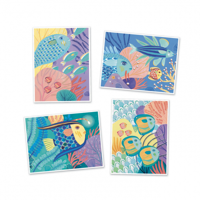 Planse de desenat, Sub Apa, Set creativ, varsta 3 - 6, 6 - 9 ani, Baiat, Fata [3]