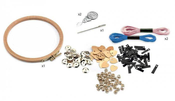 Atelier de brodat si cusut, Fashion cocktail, Djeco [4]
