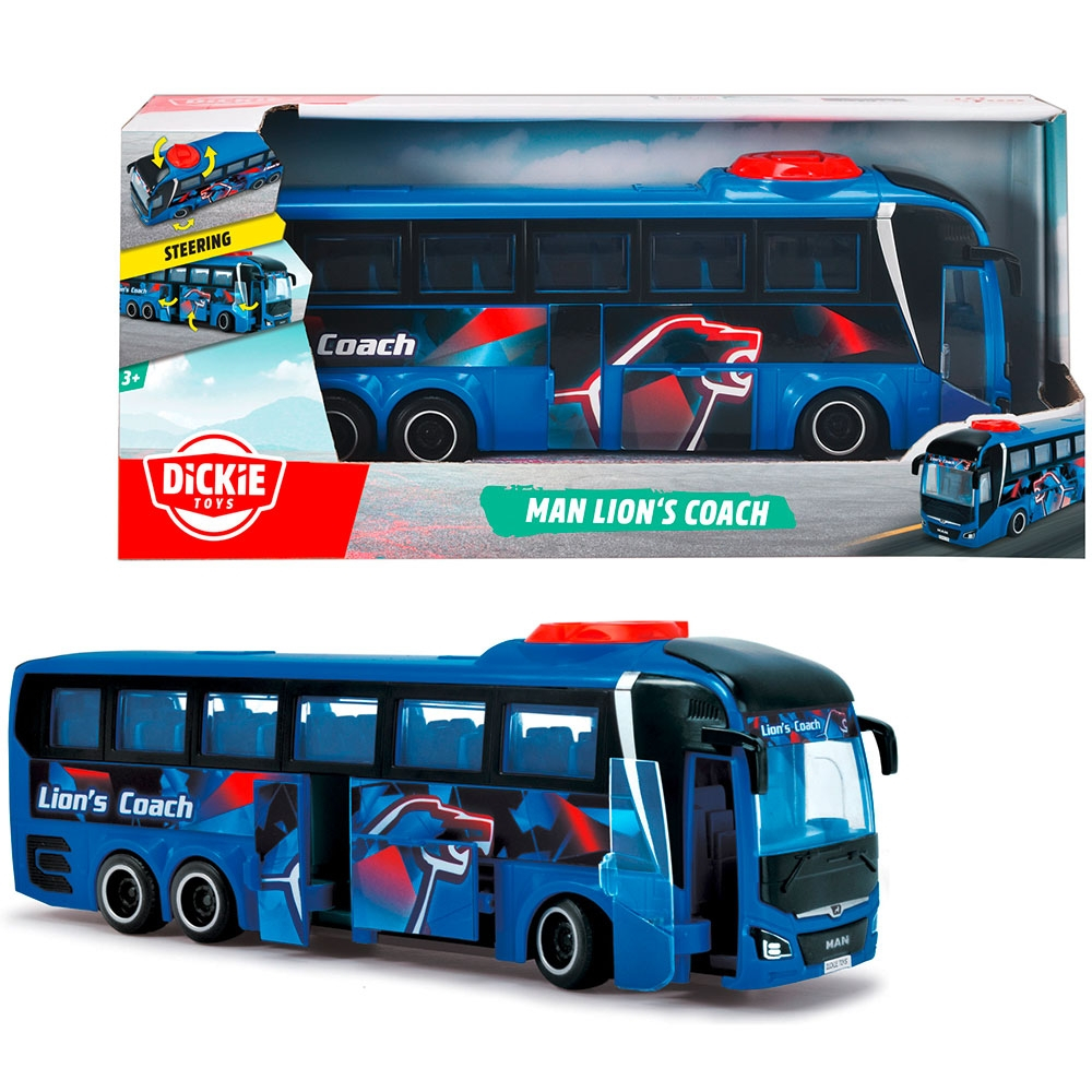 Autobuz Dickie Toys MAN Lion's Coach 26,5 cm albastru [9]