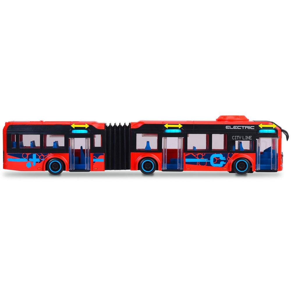 Autobuz Dickie Toys Volvo City Bus 40 cm rosu [3]