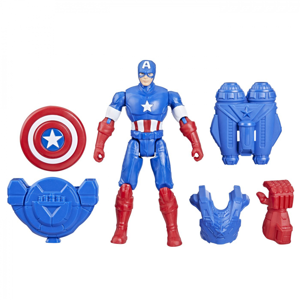 Avangers epic hero battle gear figurina captain america 10cm, varsta de la 4 ani la 10 ani [2]