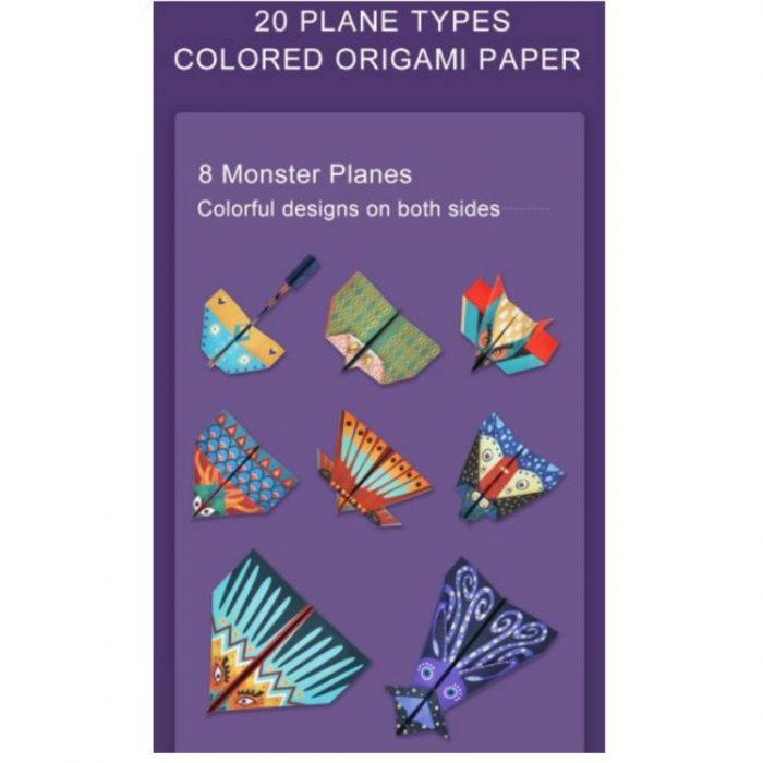 Joc Origami ⭐Avioane din hartie, 100 de modele [10]