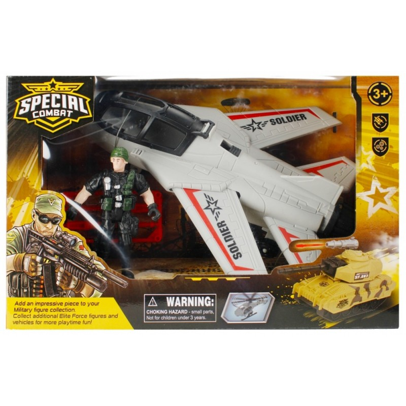 Avion cu pilot MegaCreative 499165, 27cm, accesorii incluse, plastic, multicolor, 3+ ani [1]