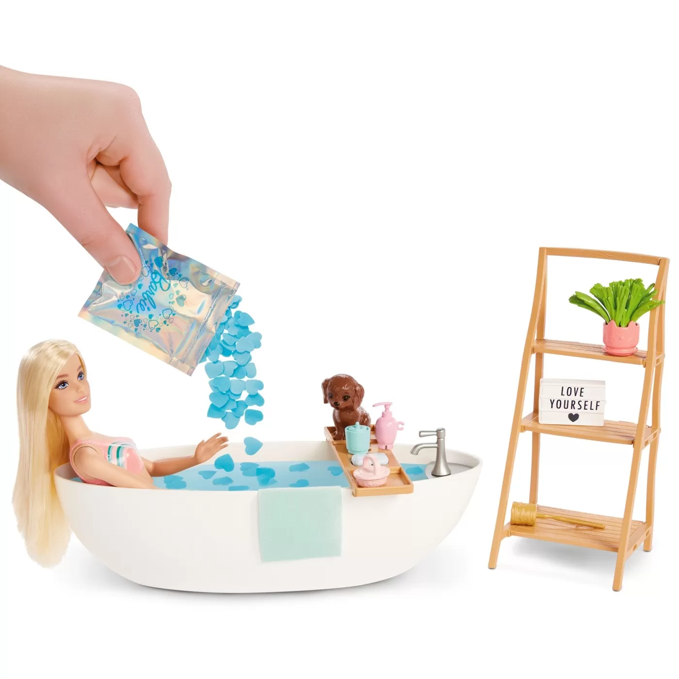 Babrie self care set papusa si baie cu confetti, varsta de la 3 ani la 7 ani [6]