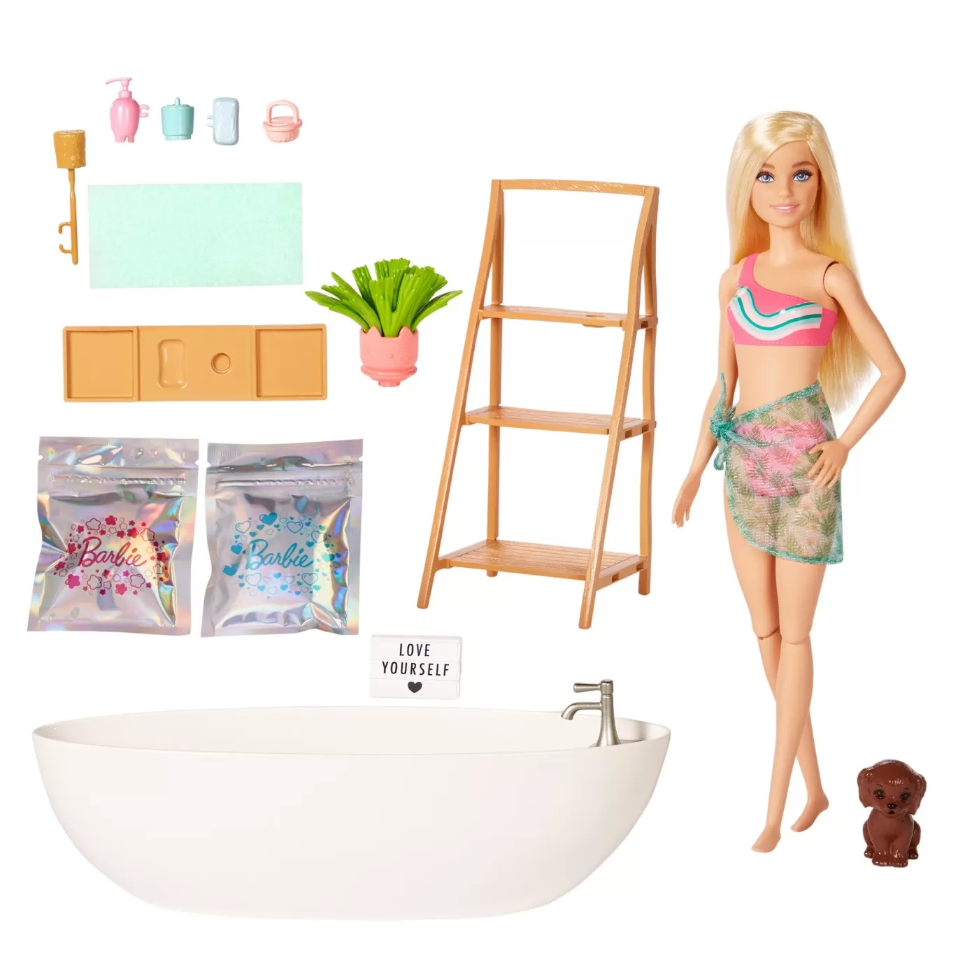 Babrie self care set papusa si baie cu confetti, varsta de la 3 ani la 7 ani [7]