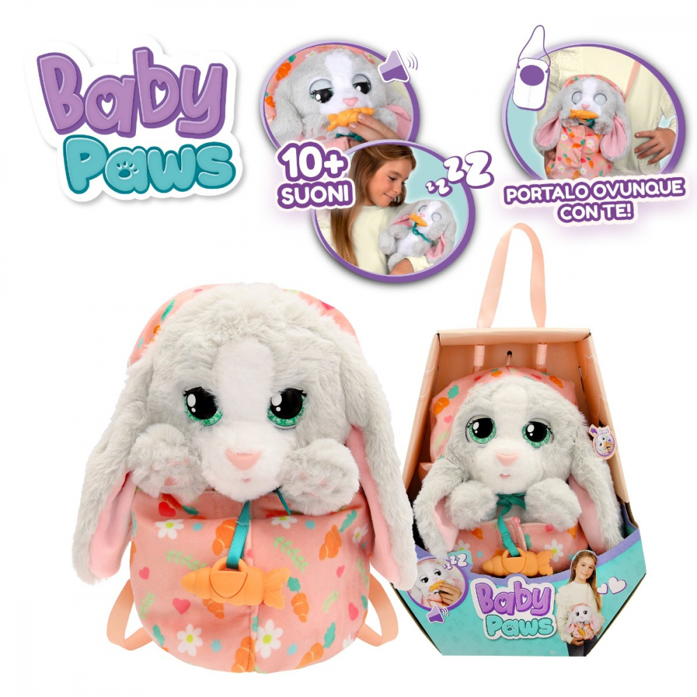 Baby Paws - Jucarie interactiva Iepuras varsta 2-3 ani ,3-5 ani ,5-7 ani, Fete [2]