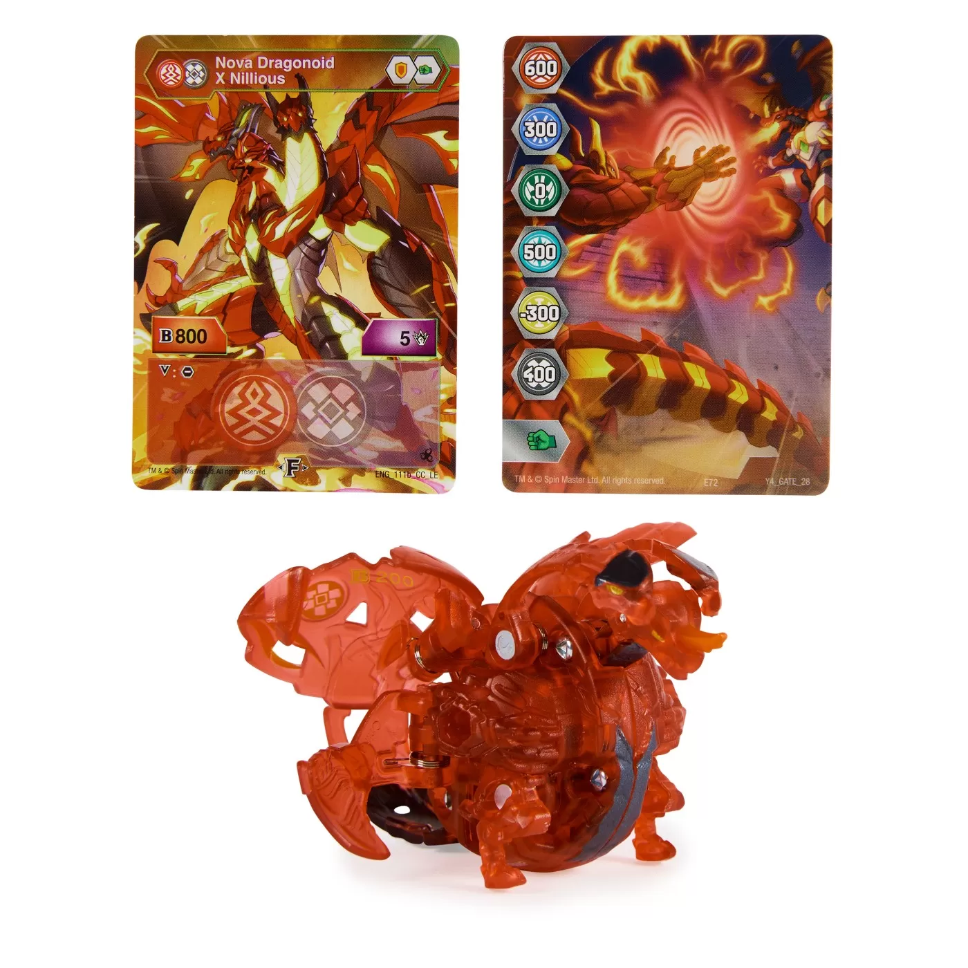 Bakugan s5 nova dragonoid nillious rosu, varsta de la 6 ani la 12 ani [2]