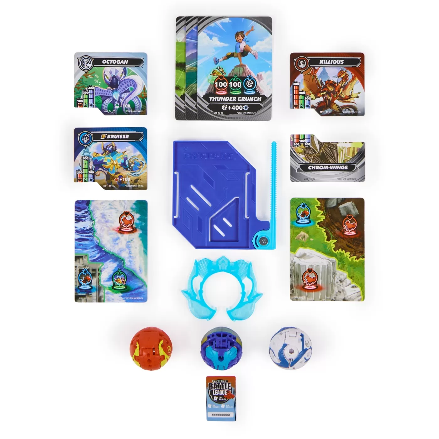 Bakugan starter pack bruiser, octogan si nillious, varsta de la 6 ani la 13 ani [2]