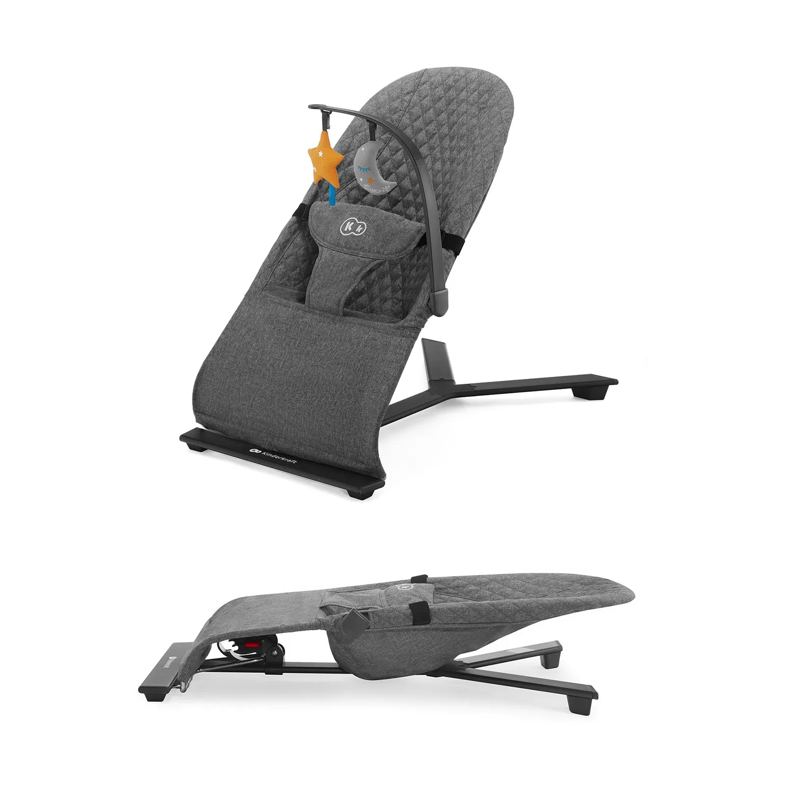 Balansoar kinderkraft mimi, grey, varsta de la 0 luni la 1 an [1]