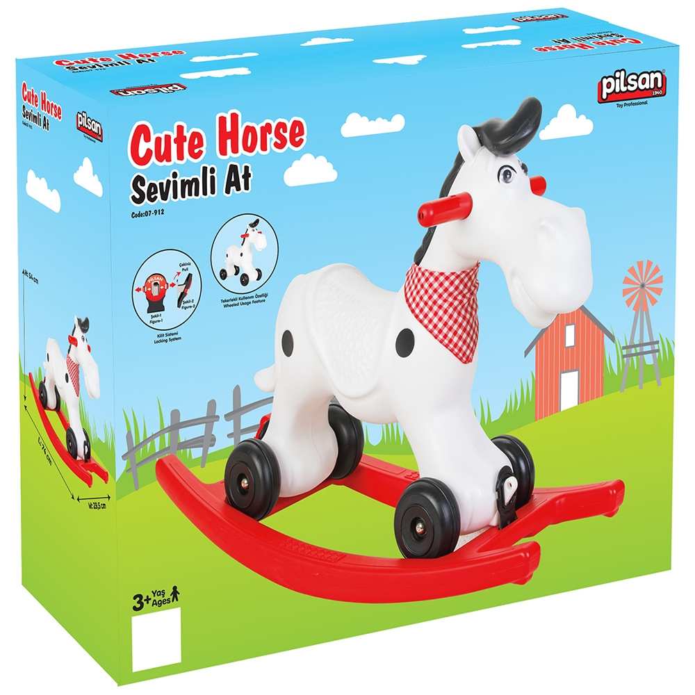 Balansoar pentru copii Pilsan Cute Horse white [2]