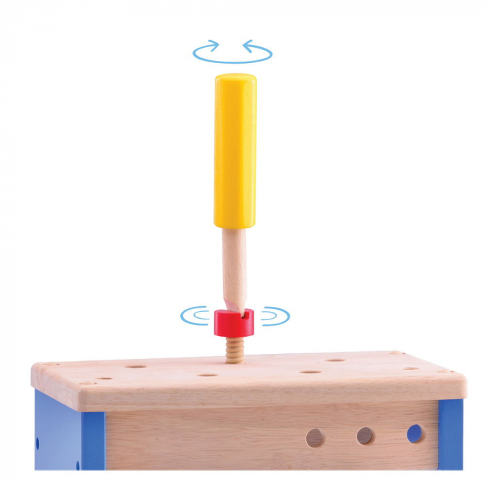 Banc de lucru si ladita cu scule 2 in 1, Wonderworld [5]