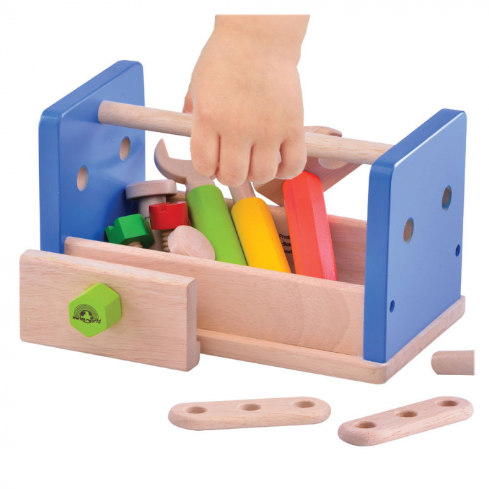 Banc de lucru si ladita cu scule 2 in 1, Wonderworld [6]