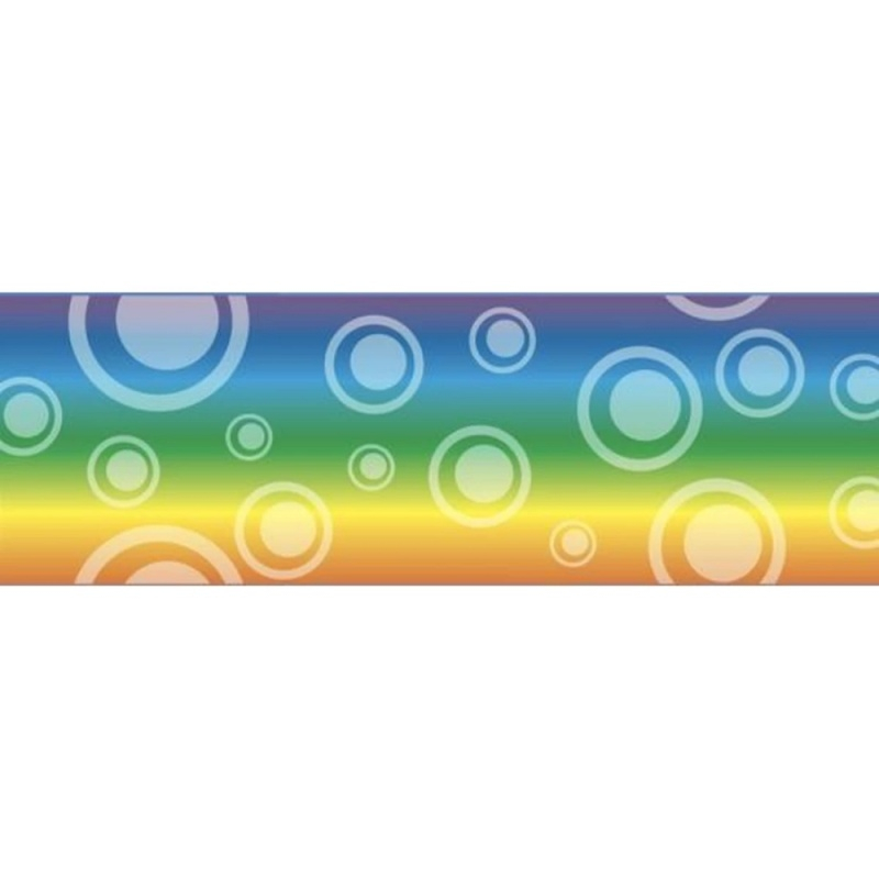 Banda adeziva decorativa, 48mm x 10m, ITZ DucTape 08, Rainbow Circles 02087 [2]