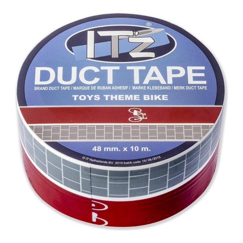 Banda adeziva decorativa, 48mm x 10m, ITZ DucTape 16, Toys Theme Bike 02162 [2]