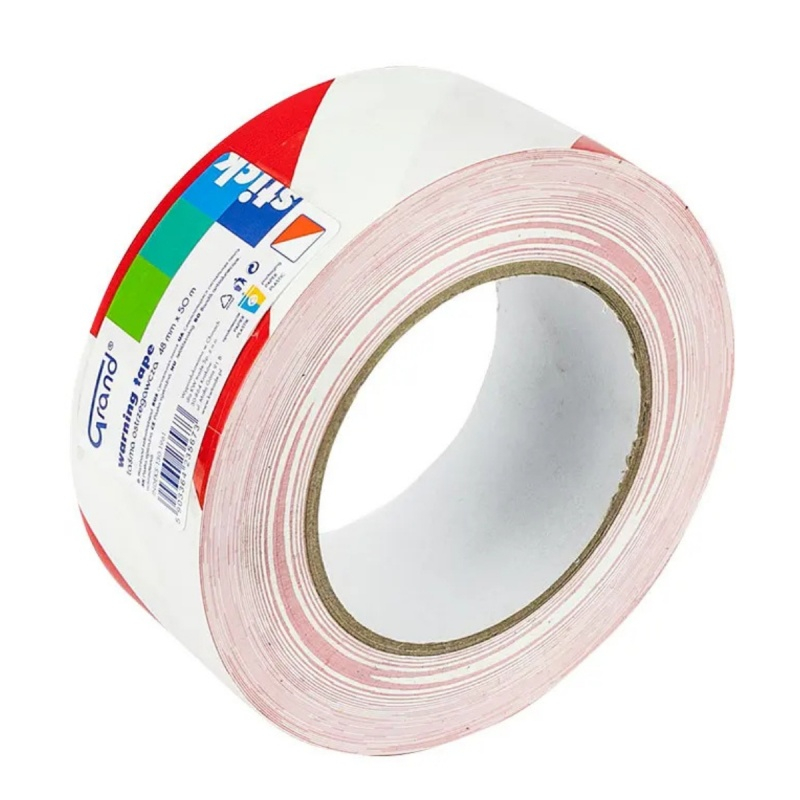 Banda adeziva Grand 130-1961, pentru avertizare, 48mm x 50m, alb-rosu [2]