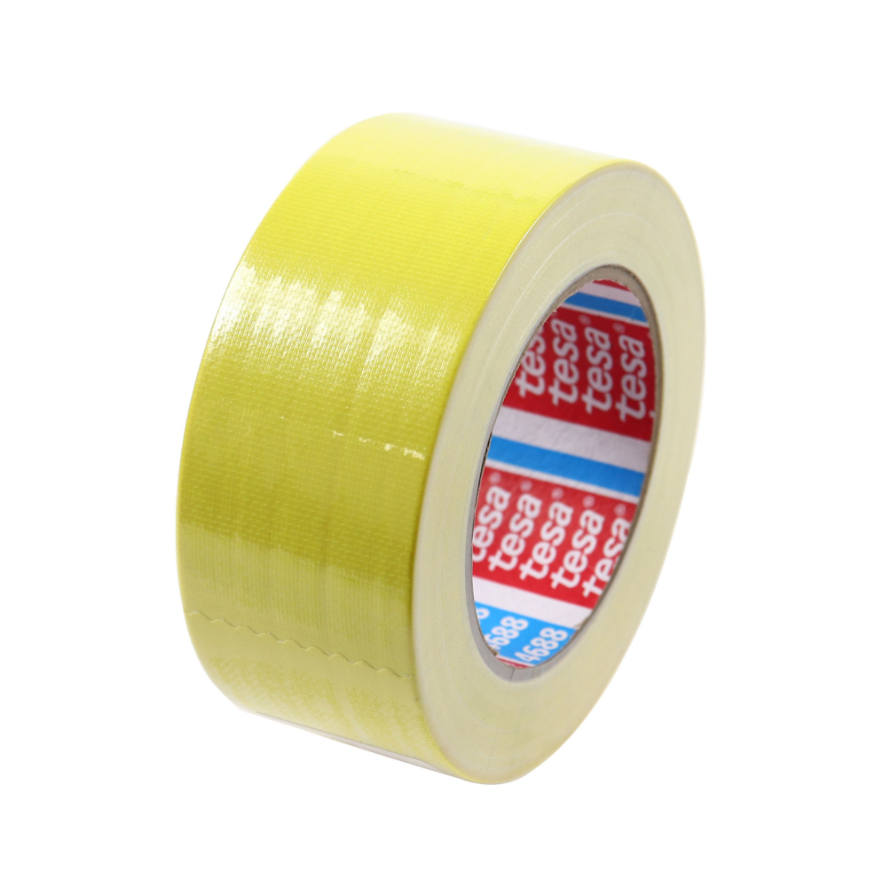 Banda adeziva textila galbena 25m*50mm tesa [2]