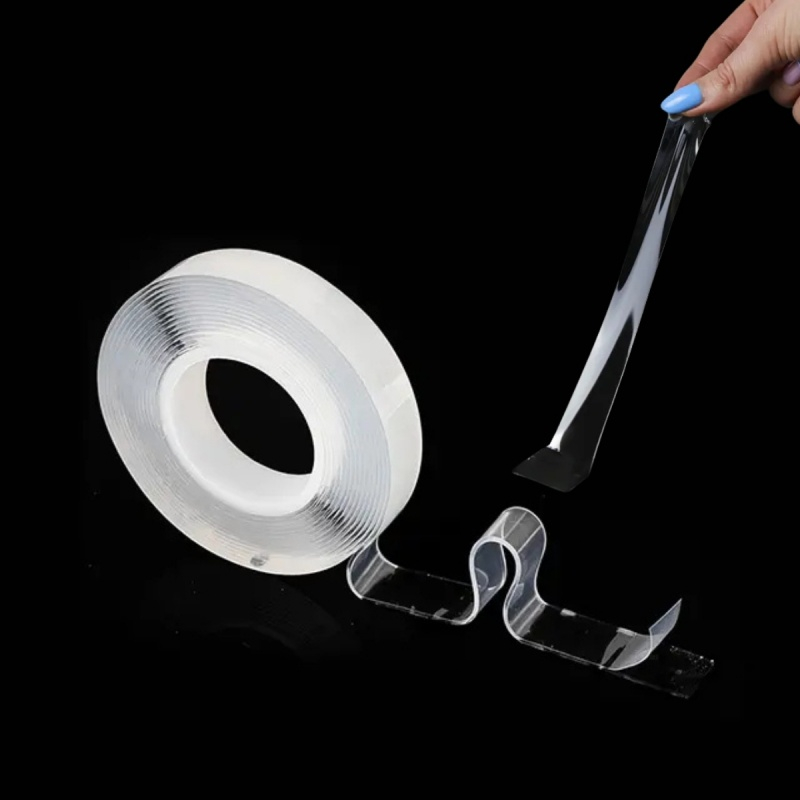 Banda dublu adeziva siliconica nano Grand 130-1955, 15mm x 3m, transparent, blister [2]
