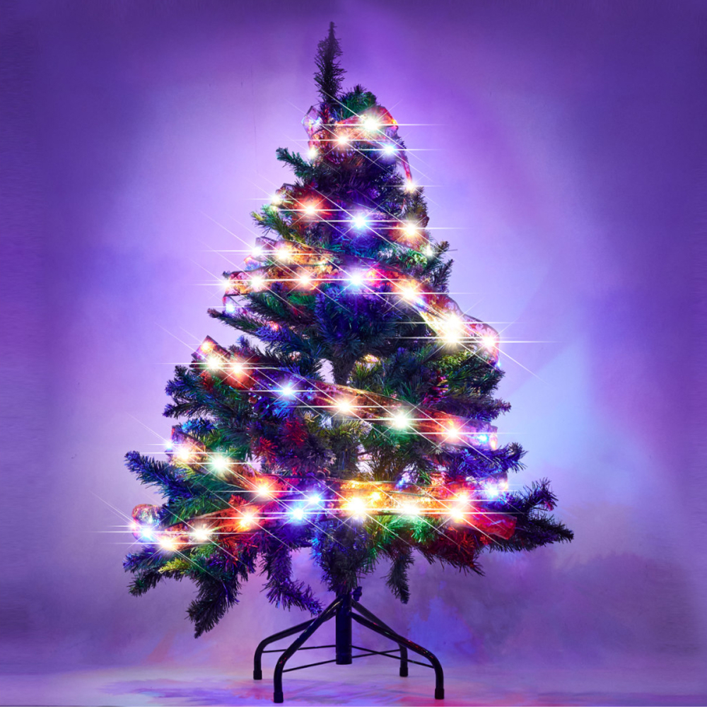 Banda Luminoasa LED de Craciun pentru Brad 10M 100 LED Multicolor cu Baterii [4]