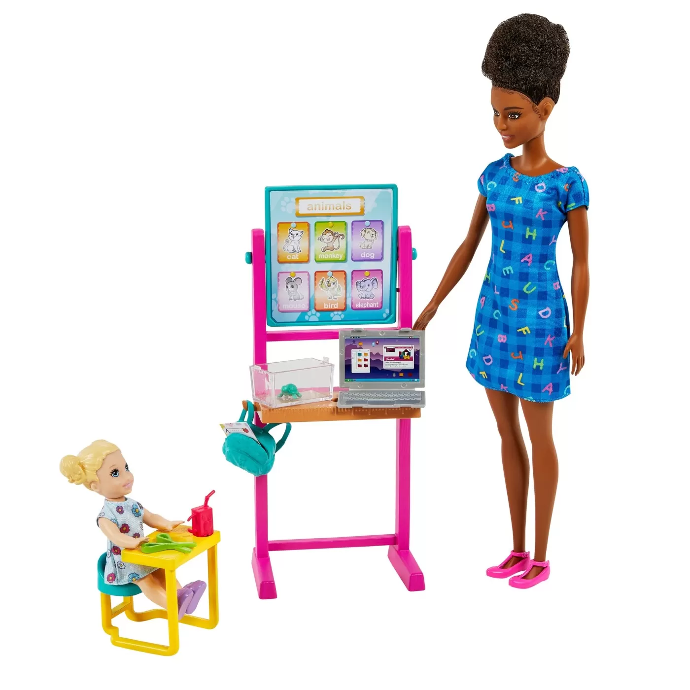 Barbie cariere set mobilier cu papusa bruneta profesoara, varsta de la 3 ani la 12 ani [5]
