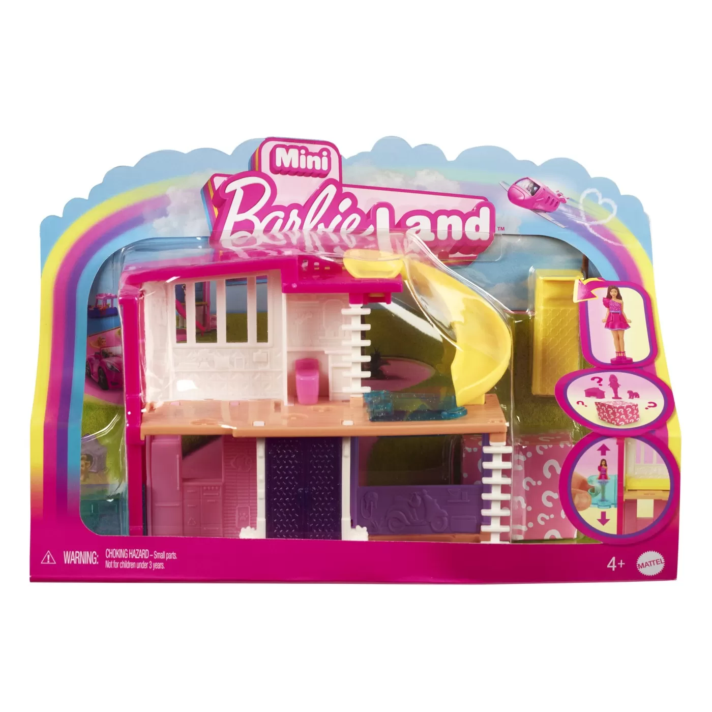 Barbie casa de papusi barbie cu 4 zone pliabila, varsta de la 3 ani la 7 ani [3]