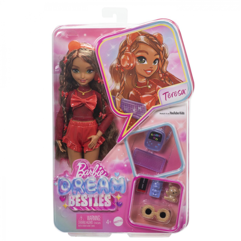 Barbie dream besties papusa teresa cu accesorii, varsta de la 4 ani la 7 ani [1]