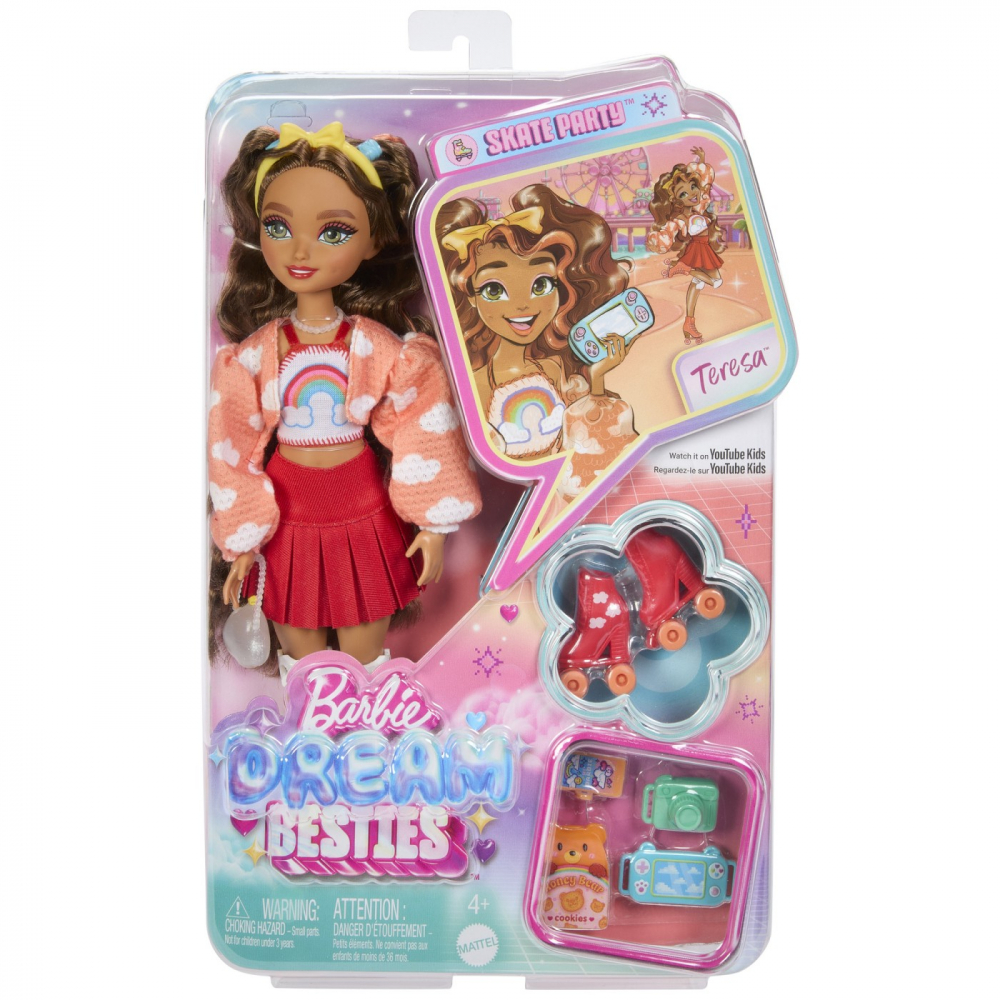 Barbie dream besties papusa teresa cu role, varsta de la 4 ani la 9 ani [1]