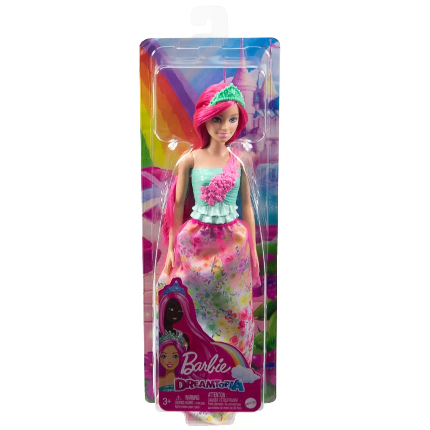 Barbie dreamtopia papusa printesa cu par roz, varsta de la 3 ani la 12 ani [1]