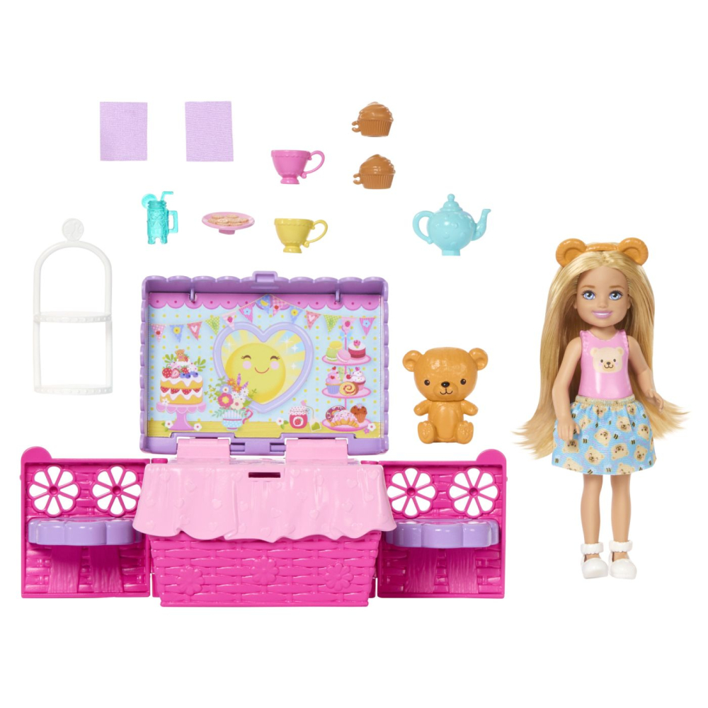 Barbie family and friends set clubul lui chelsea petrecere cu ceai surpriza copii 3 ani - 8 ani [3]