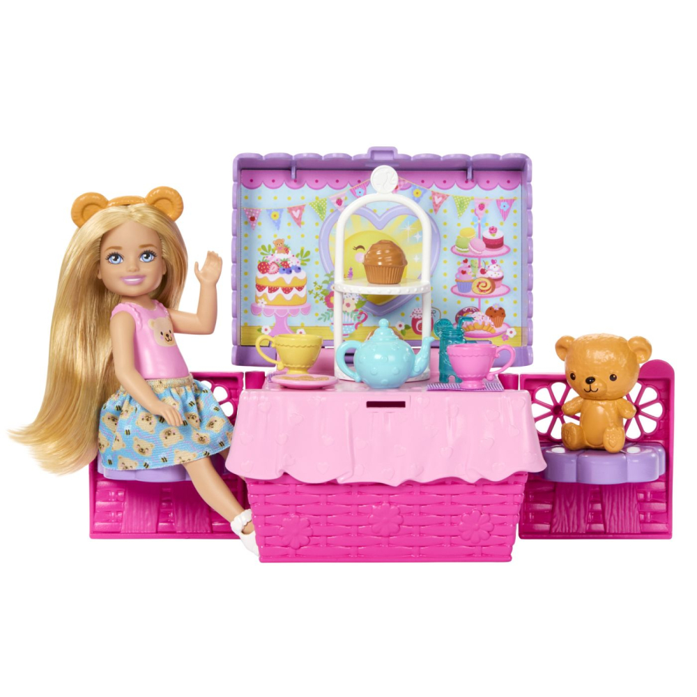 Barbie family and friends set clubul lui chelsea petrecere cu ceai surpriza copii 3 ani - 8 ani [7]