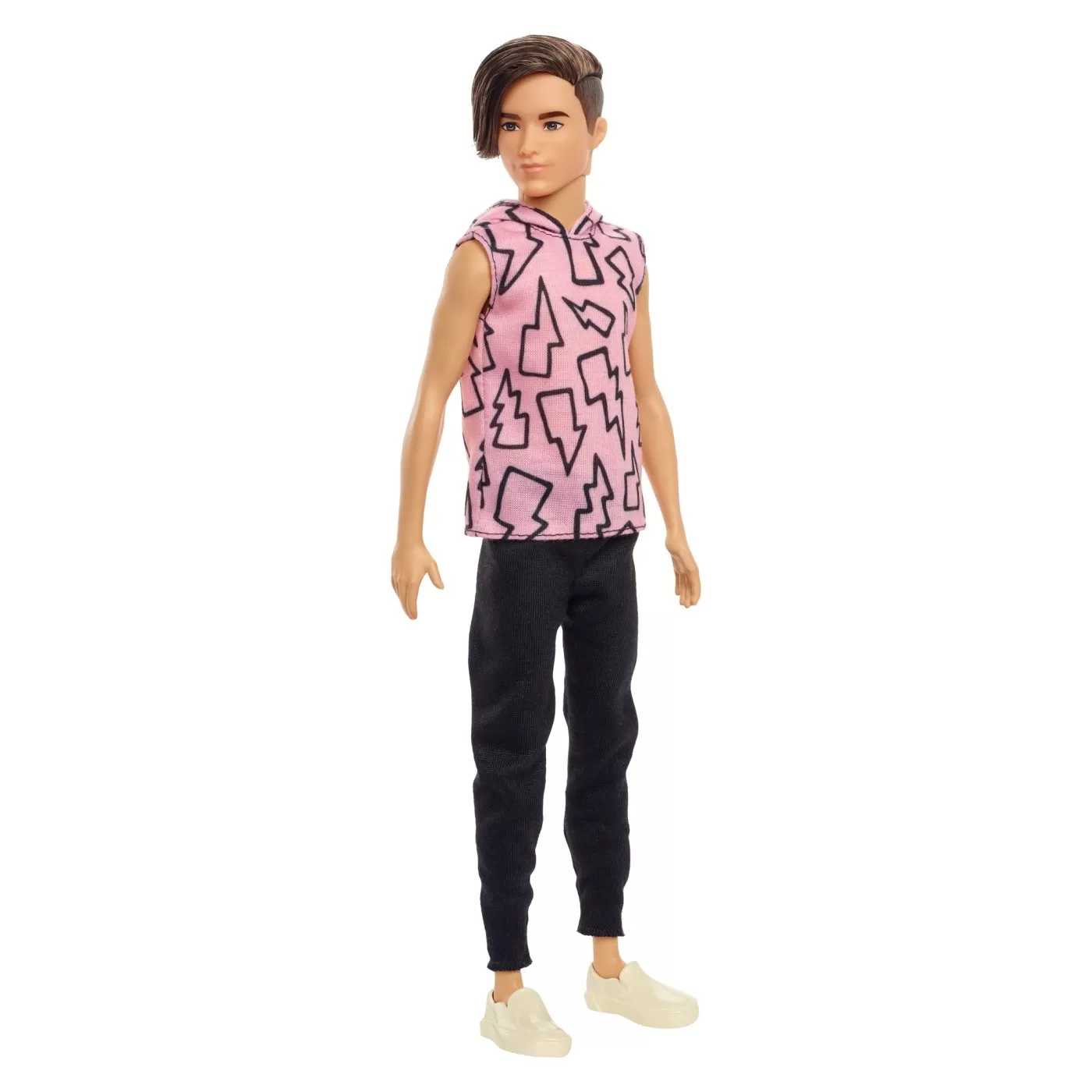 Barbie papusa baiat fashionistas cu maiou cu imprimeu cu fulgere, varsta de la 3 ani la 12 ani [2]