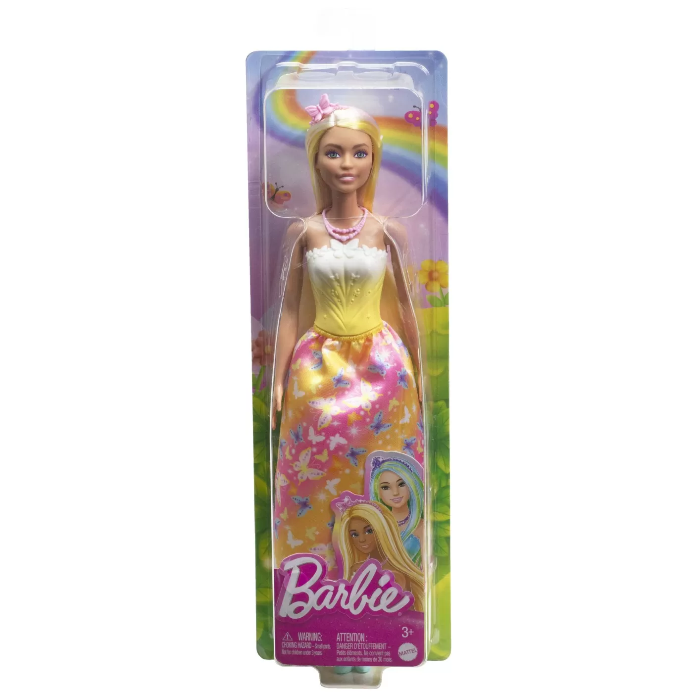 Barbie papusa barbie cu parul blond si galben, varsta de la 3 ani la 7 ani [1]