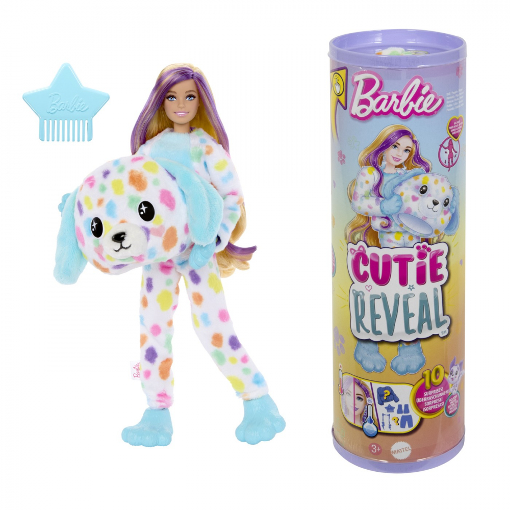 Barbie papusa barbie cutie reveal dalmatian, varsta de la 3 ani la 7 ani [6]