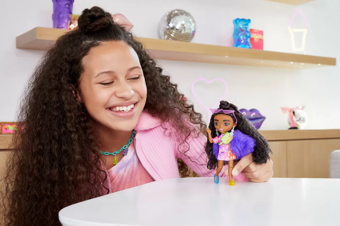 Barbie papusa barbie extra mini bruneta, varsta de la 3 ani la 10 ani [3]