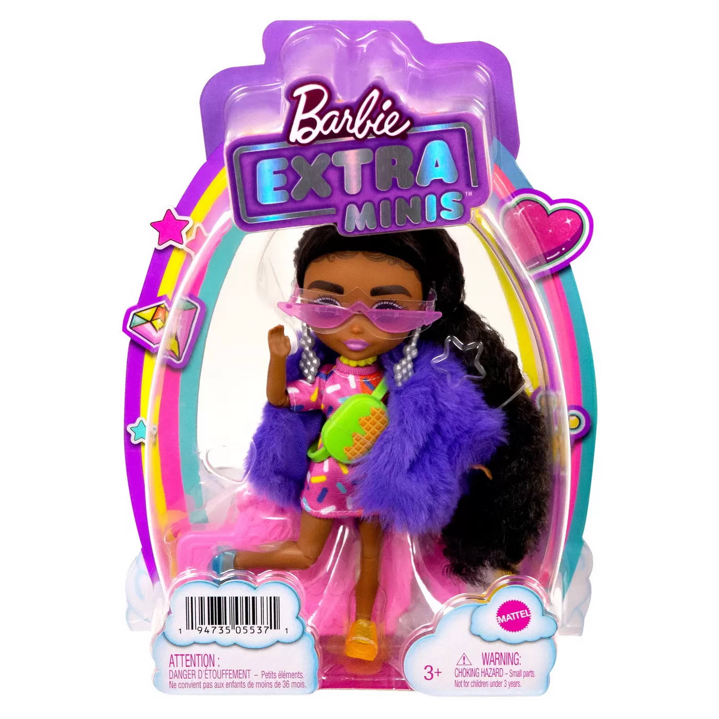 Barbie papusa barbie extra mini bruneta, varsta de la 3 ani la 10 ani [1]