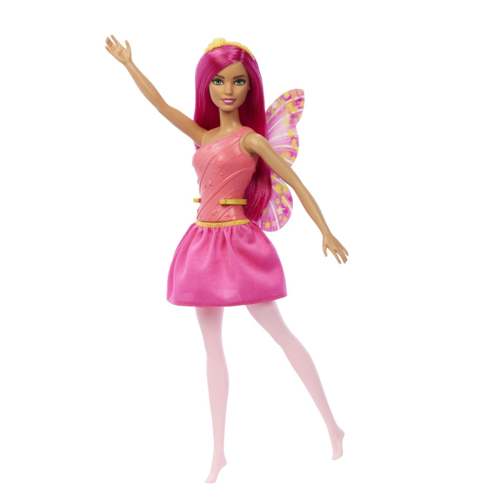 Barbie papusa barbie zana cu par si tinuta roz copii varsta 3 ani - 10 ani [2]
