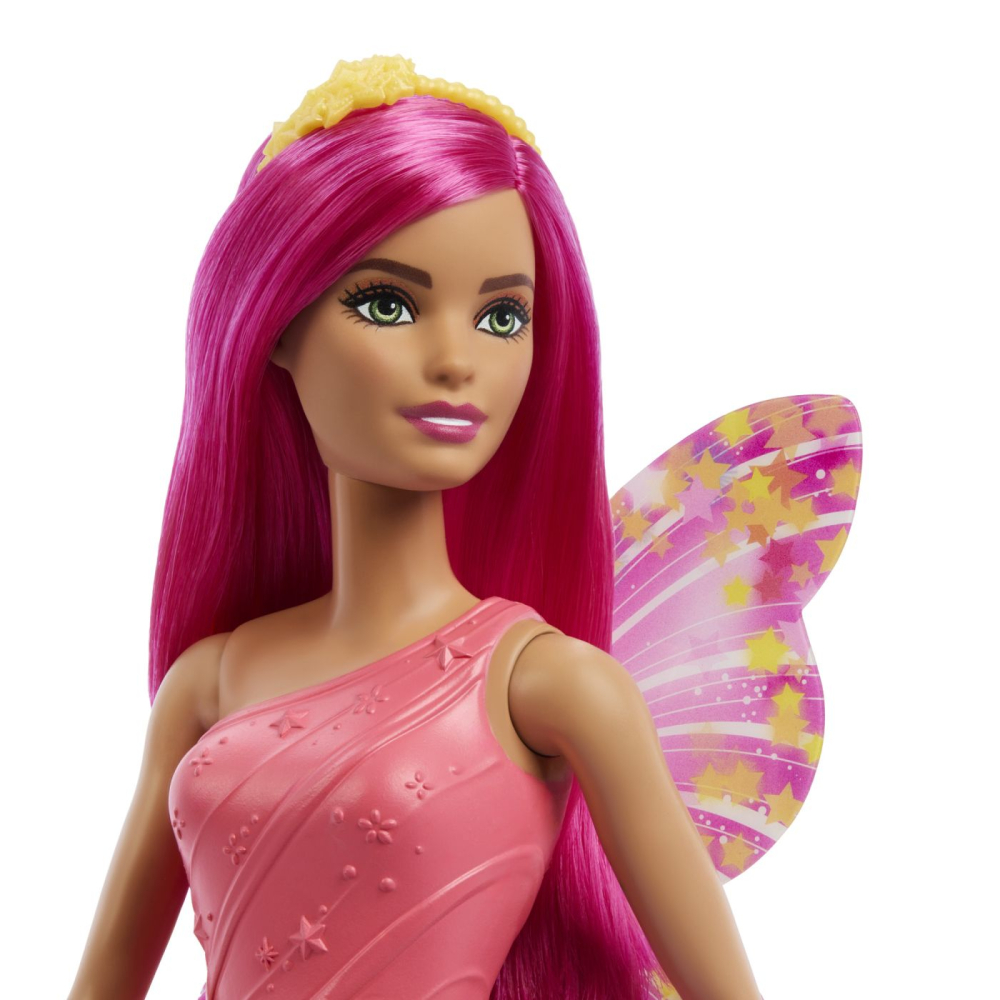 Barbie papusa barbie zana cu par si tinuta roz copii varsta 3 ani - 10 ani [4]