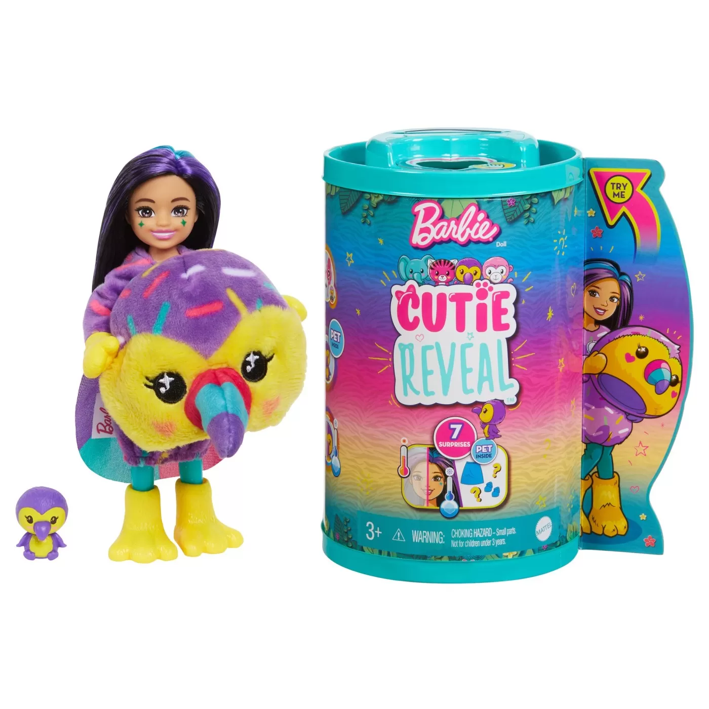 Barbie papusa chelsea cutie reveal tucan, varsta de la 3 ani la 7 ani [7]