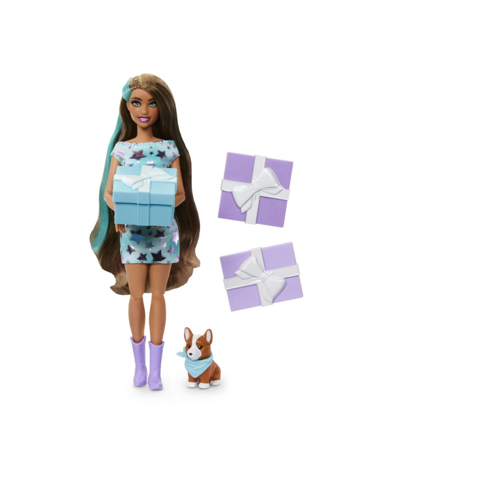 Barbie papusa party unboxed reveal bruneta, varsta de la 3 ani la 8 ani [2]