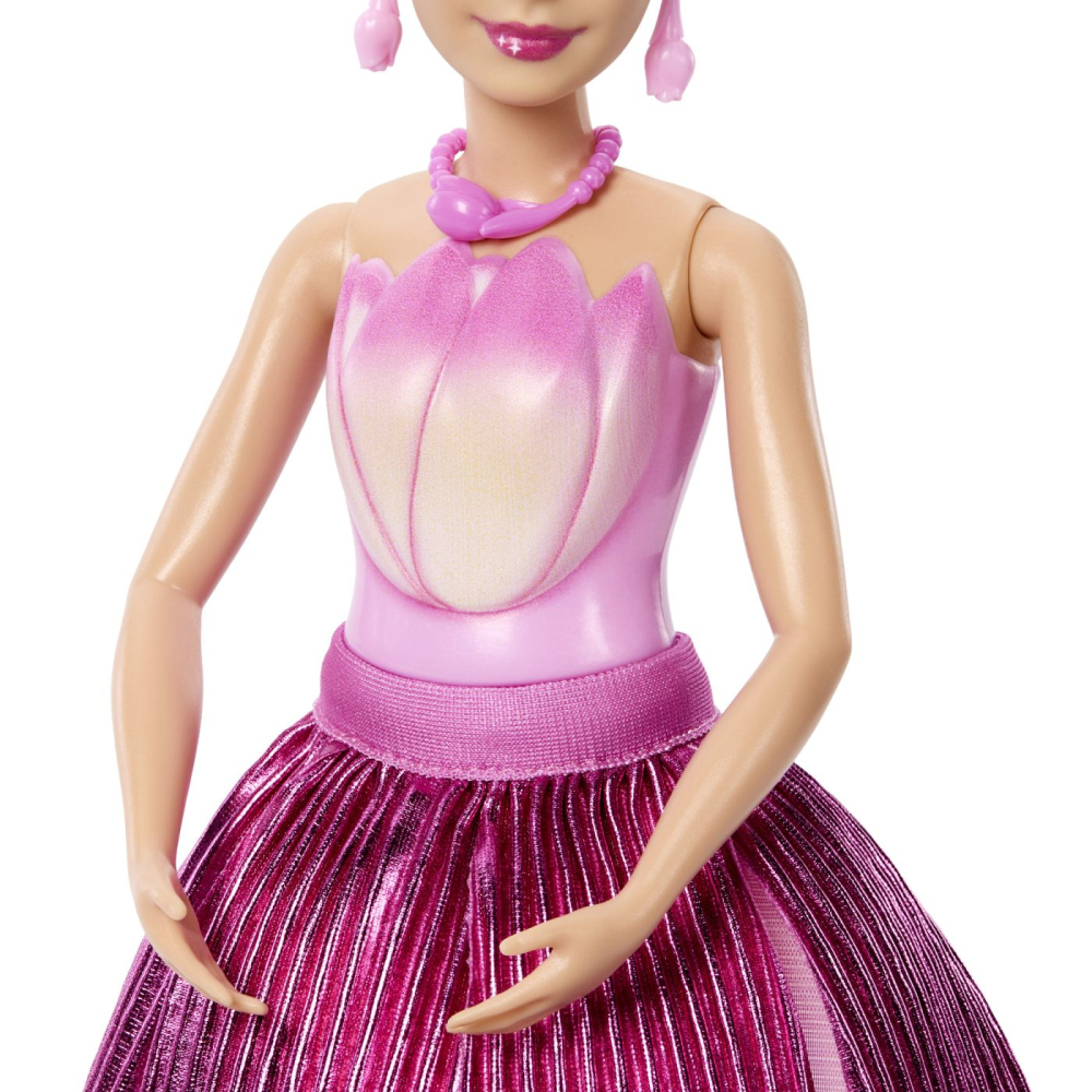 Barbie petal pop set papusa barbie lalea roz si accesorii [7]