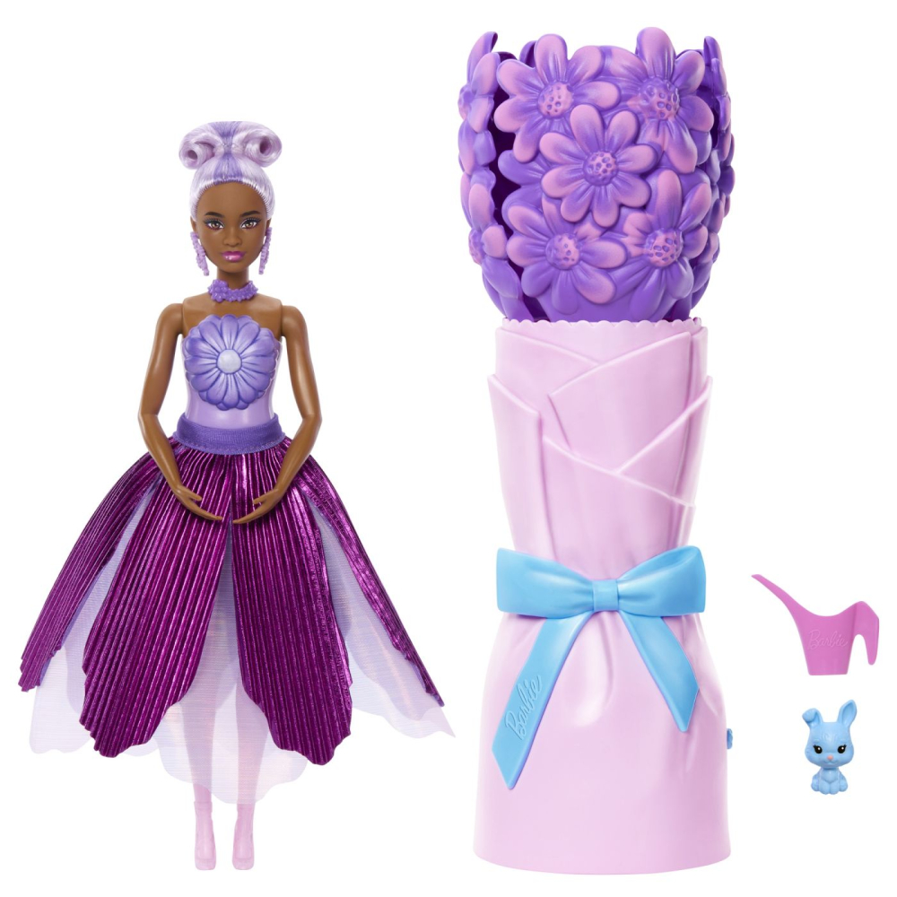 Barbie petal pop set papusa barbie margareta mov si accesorii [2]