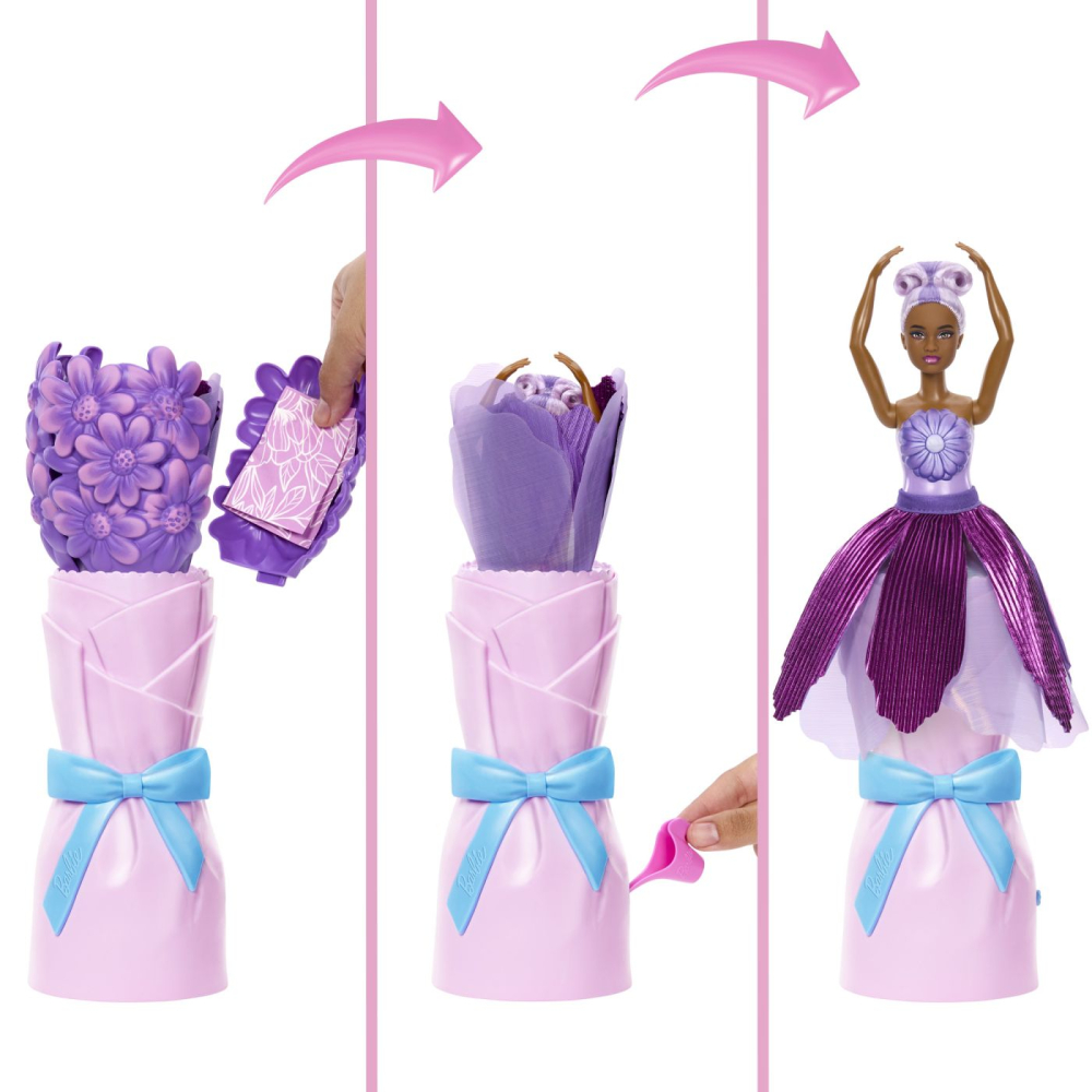 Barbie petal pop set papusa barbie margareta mov si accesorii [9]